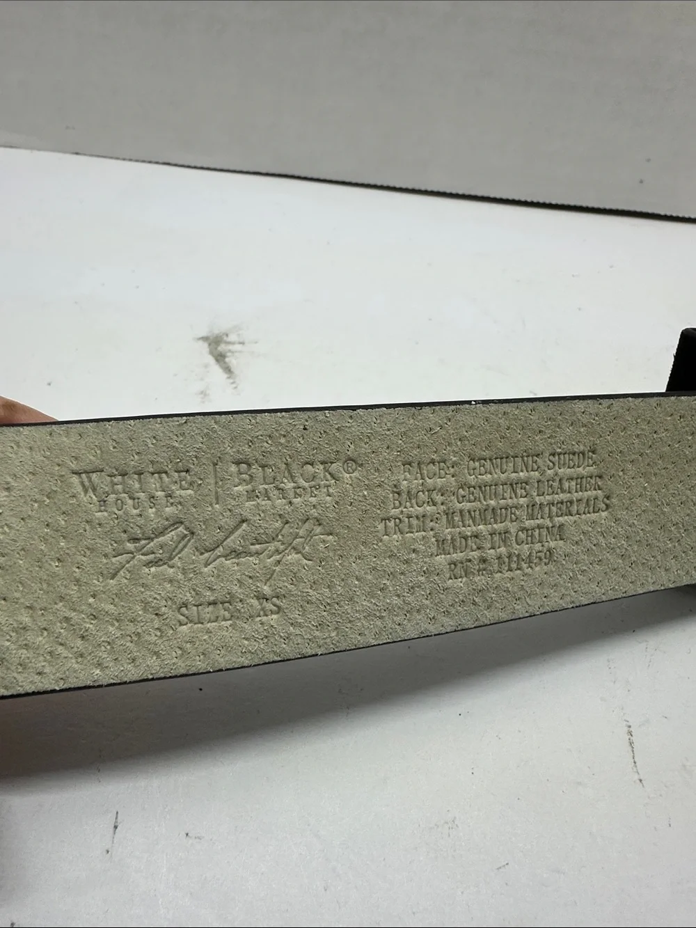 White House Black Market Black Velvet Bow Stretch Belt